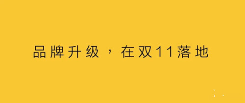 品牌升級(jí)，在雙11落地